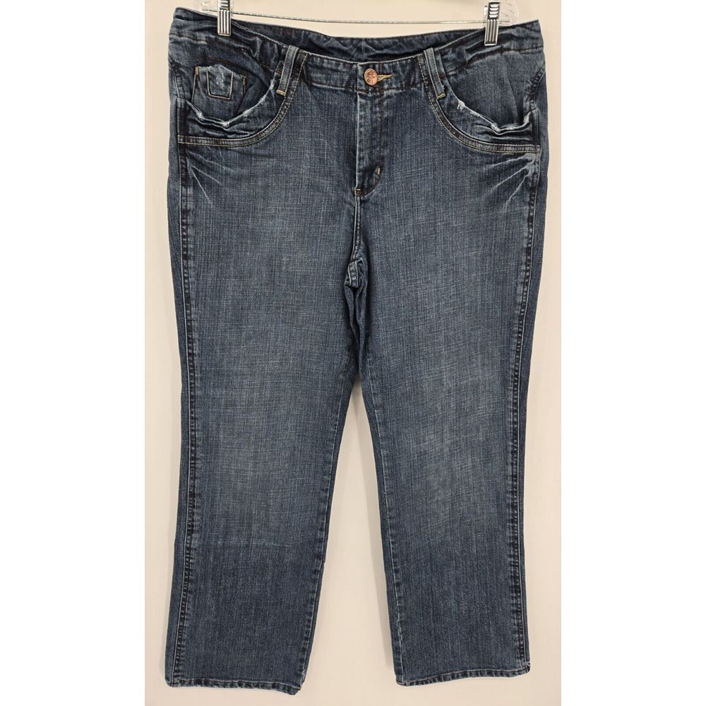 Seven7 Premium Denim Blue Jeans Womens 20 Stretch Casual Pants 38x31 - Picture 2 of 10